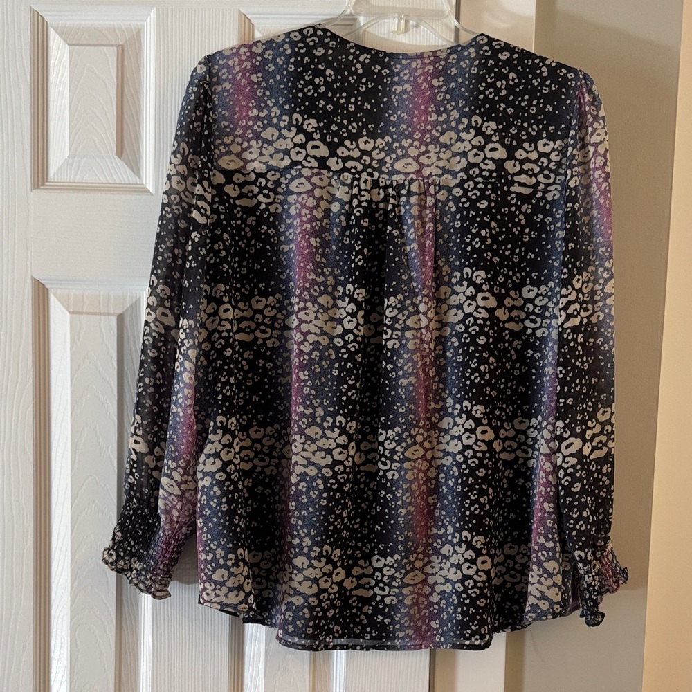1. State Multicolor Patterned Blouse - Picture 3 of 5
